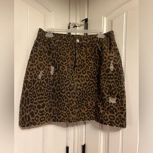 TRON JORI LEOPARD SKIRT